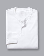 Load image into Gallery viewer, Henley Long Sleeve Top - White