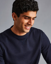 Load image into Gallery viewer, Jersey Crew Neck Sweater - Navy