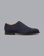 Load image into Gallery viewer, Goodyear Welted Oxford Toe Cap Shoes - Steel Blue