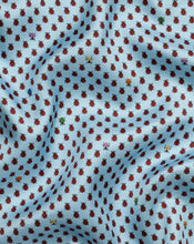 Load image into Gallery viewer, Lady Bird Print Pocket Square - Light Blue