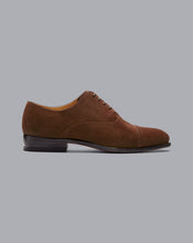 Load image into Gallery viewer, Suede Oxford Shoes - Walnut Brown