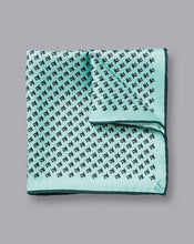Load image into Gallery viewer, Shark Print Pocket Square - Light Green