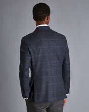 Load image into Gallery viewer, Eco Blend Windowpane Check Jacket - Blue