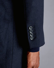 Load image into Gallery viewer, Wool Cashmere Overcoat - Navy