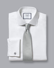 Load image into Gallery viewer, Stain Resistant Silk Tie - Chalk