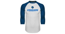 Load image into Gallery viewer, Cal State San Marcos Raglan Baseball T-Shirt Baseball Stacked - Online Only