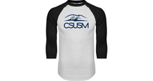 Load image into Gallery viewer, Cal State San Marcos Raglan Baseball T Shirt CSUSM with University - Online Only