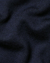 Load image into Gallery viewer, Merino Hooded Zip Through Sweater - Navy