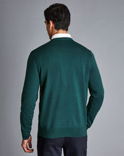 Load image into Gallery viewer, Merino V-Neck Sweater - Teal