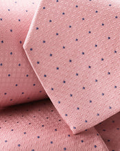 Load image into Gallery viewer, Stain Resistant Polka Dot Silk Tie - Light Coral Pink