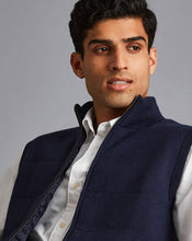 Load image into Gallery viewer, Merino Funnel Neck Vest - Navy