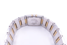 Load image into Gallery viewer, Omega Constellation QUADRA Quartz 18K Yellow Gold and Steel bracelet with Fold-Over Clasp Ladies Watch.