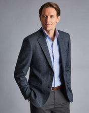 Load image into Gallery viewer, Textured Wool Jacket - Denim Blue