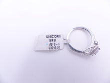 Load image into Gallery viewer, Ritani Three-Stone Halo Diamond Band Engagement Ring Style: 1RZ3701