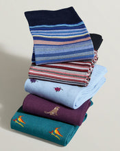 Load image into Gallery viewer, Multi Stripe Socks - Cobalt Blue