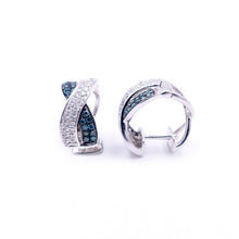 Load image into Gallery viewer, Sandra Biachi 14K White Gold, Blue & White Diamond Ring. Style: LP6188BDA