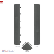 Load image into Gallery viewer, Garage Tiles – Grey Edge Kit – Female