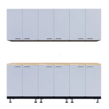 Load image into Gallery viewer, Kit 21: Premium Cabinet System | Three-Wide Work Center