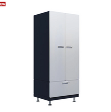 Load image into Gallery viewer, Kit 28: Premium Cabinet System | Single Wide Storage Tower with Lower Drawer