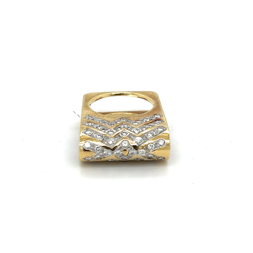 14K Gold Diamond Money Clip