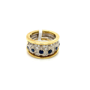 Sapphire Diamond Ring