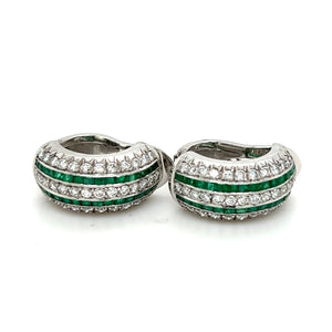 Emerald Diamond Earrings