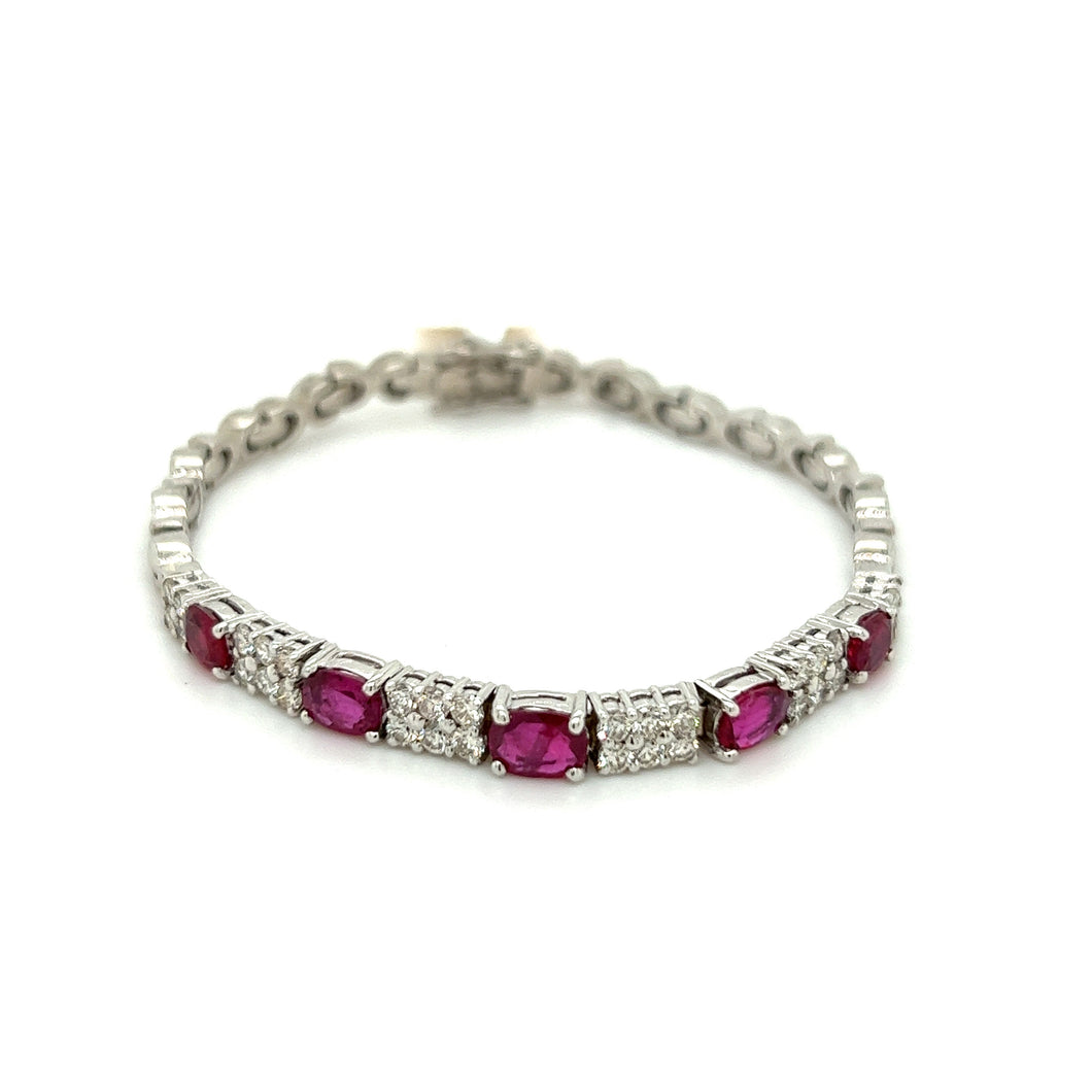 Ruby Diamond Bracelet