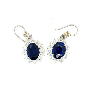 Sapphire Diamond Earrings