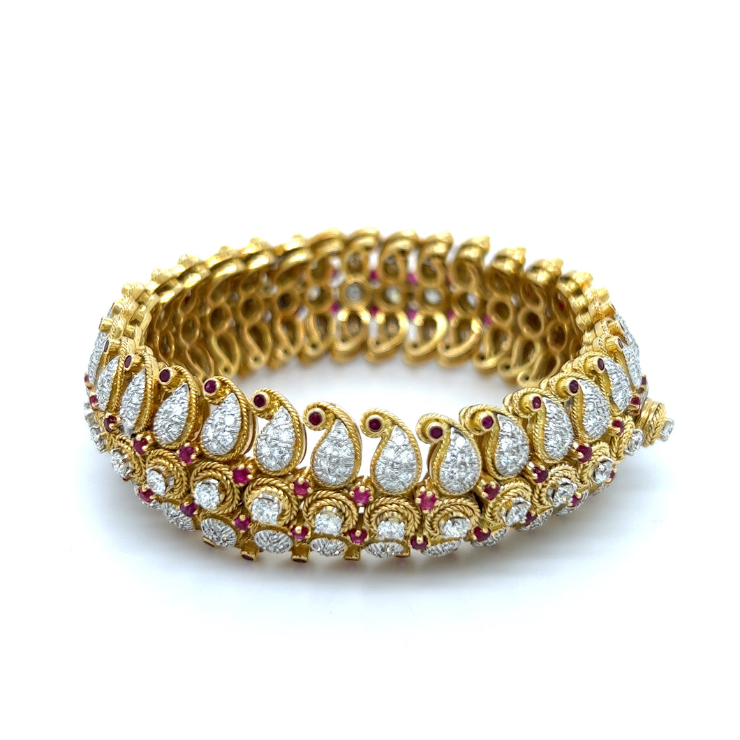 Ruby Diamond Bracelet