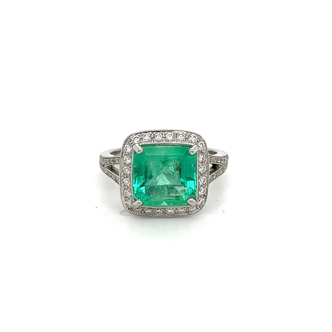 Emerald Diamond Ring