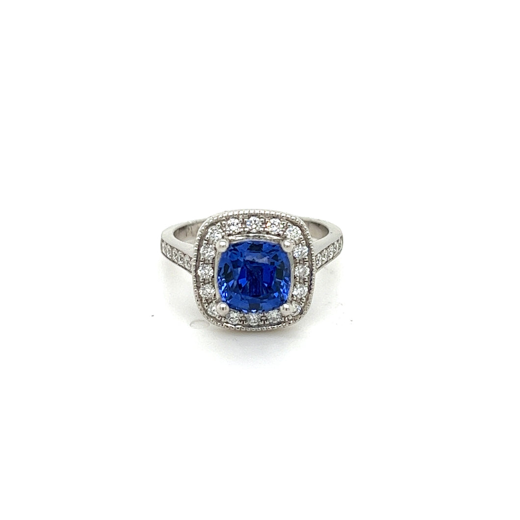 Sapphire Diamond Ring