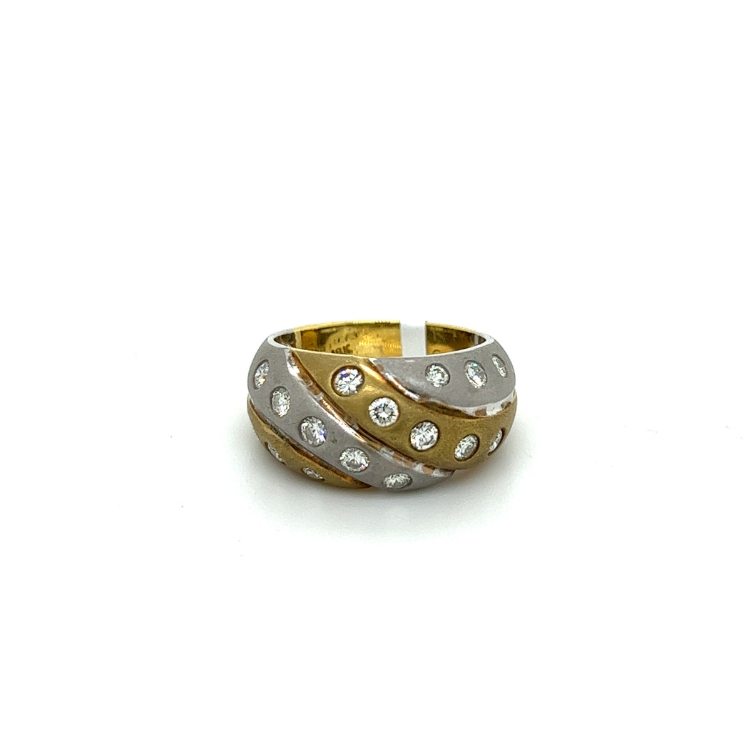 18K Gold Diamond Ring