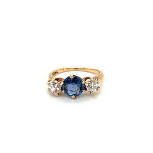 Antique Sapphire Diamond Ring