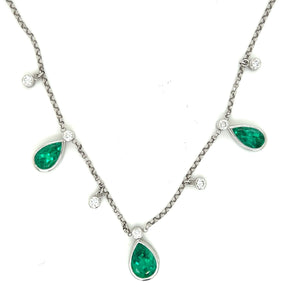 Emerald Diamond Necklace