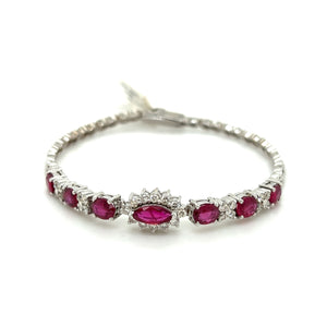 Ruby Diamond Bracelet