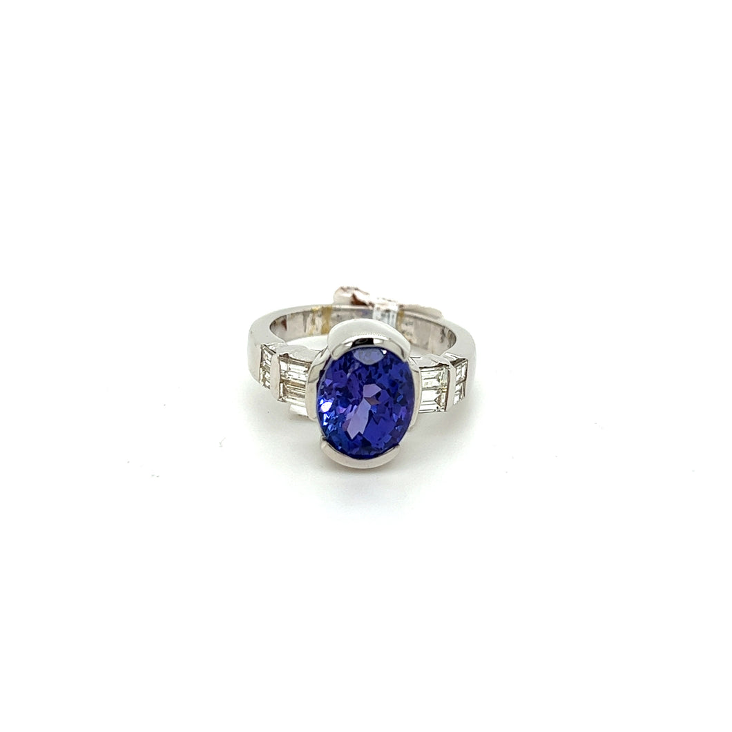 Tanzanite Diamond Ring