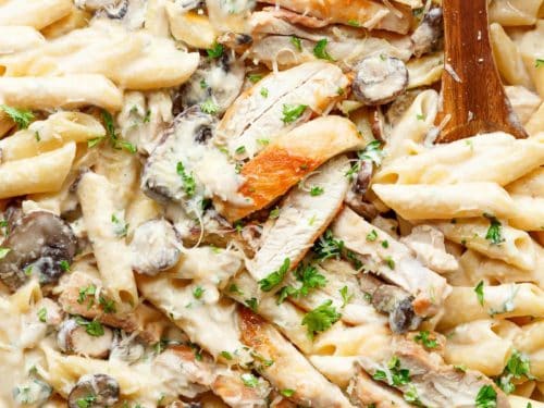 Creamy Chicken Mostaccioli