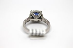 Sapphire Diamond Ring