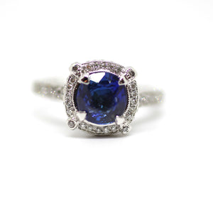 Sapphire Diamond Ring