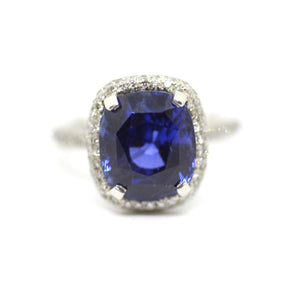 Sapphire Diamond Ring