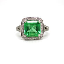 Load image into Gallery viewer, Emerald Diamond Ring
