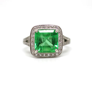 Emerald Diamond Ring