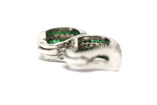 Load image into Gallery viewer, Emerald Diamond Earrings
