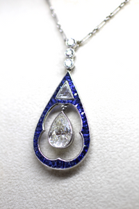 Sapphire Diamond Necklace