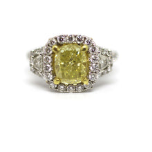 Load image into Gallery viewer, Fancy Yellow Diamond Ring
