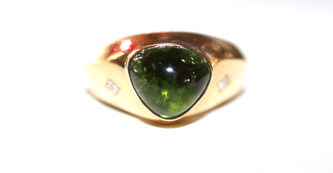 Tourmaline Diamond Ring