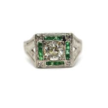 Load image into Gallery viewer, Emerald Diamond Ring
