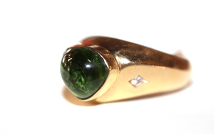 Tourmaline Diamond Ring