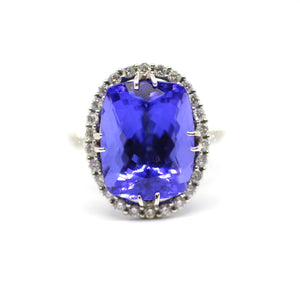 Tanzanite Diamond Ring