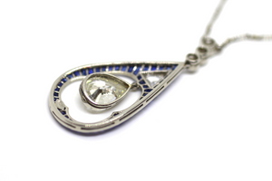 Sapphire Diamond Necklace